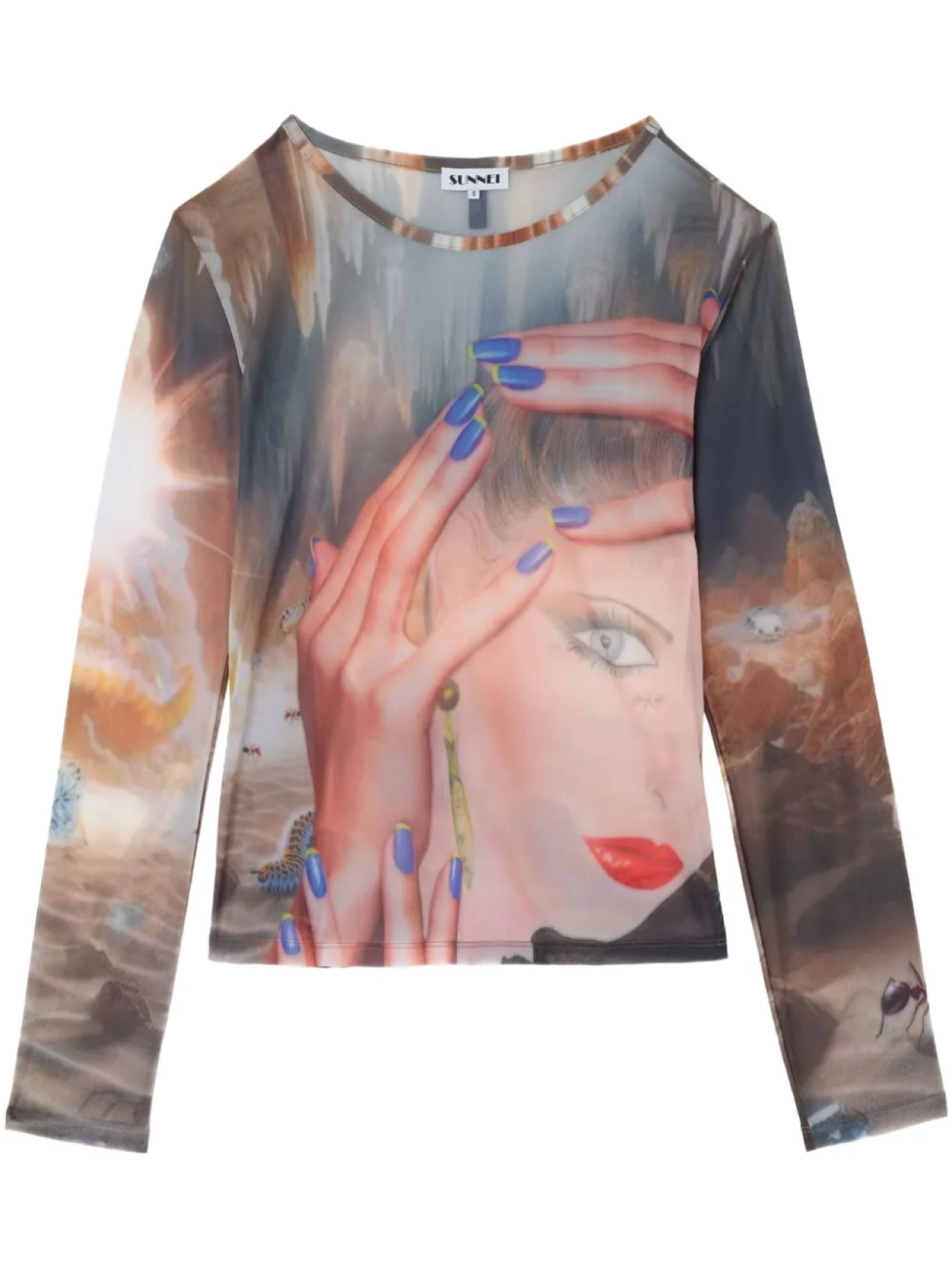 Топ с принтом Sunnei Pascale, нейтральный
Топ с принтом Sunnei Pascale, нейтральный