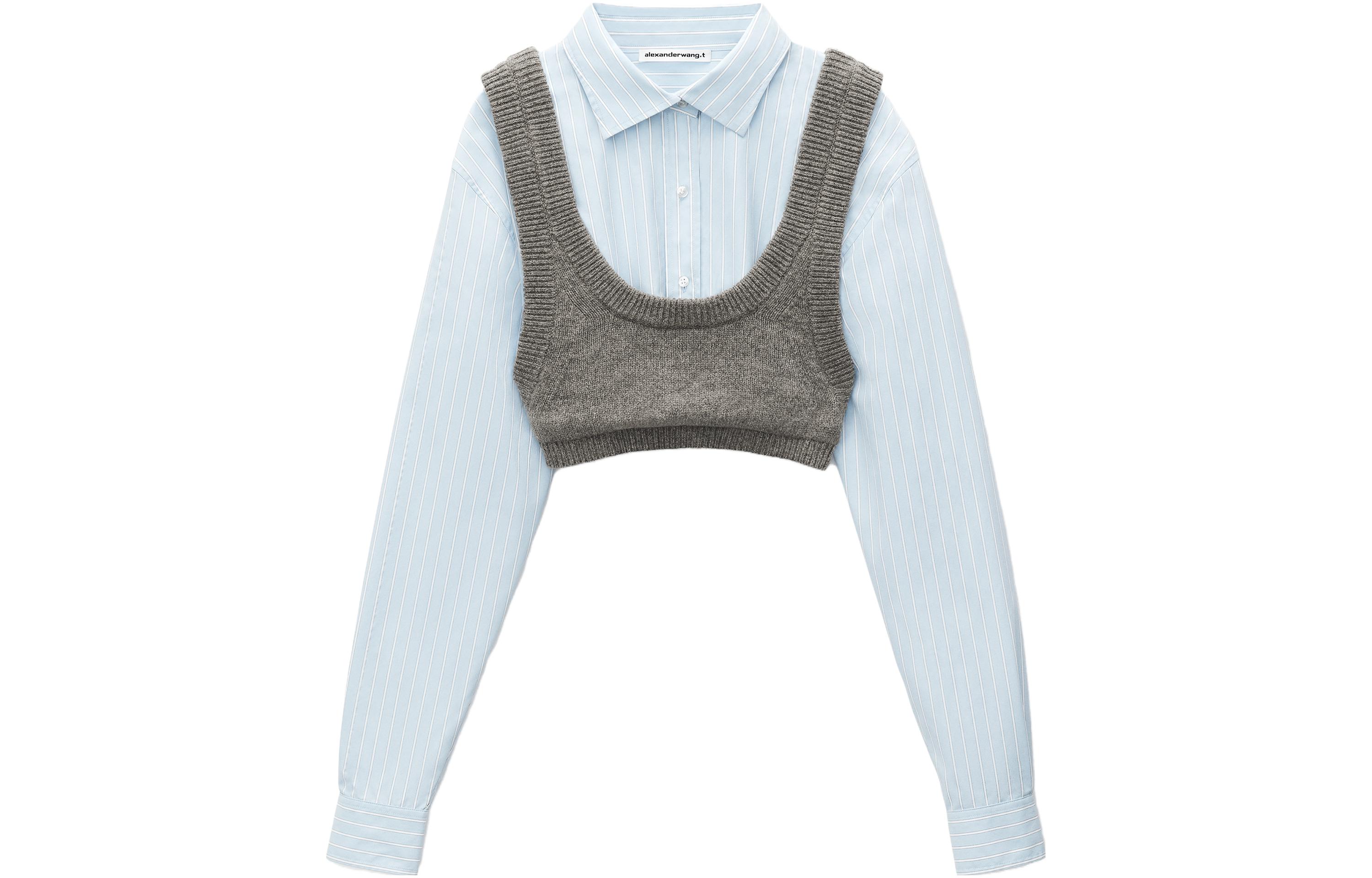 Женский комплект с рубашкой Alexander Wang, синий/серый
Женский комплект с рубашкой Alexander Wang, синий/серый