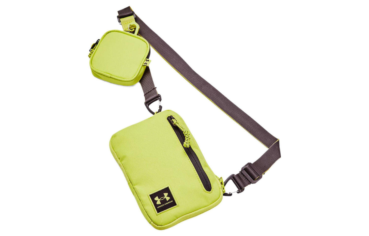 Полиэстеровая наплечная сумка, кросс-боди Трампетс унисекс лаймово-желтый и серовато-коричневый Under Armour
Полиэстеровая наплечная сумка, кросс-боди Трампетс унисекс лаймово-желтый и серовато-коричневый Under Armour