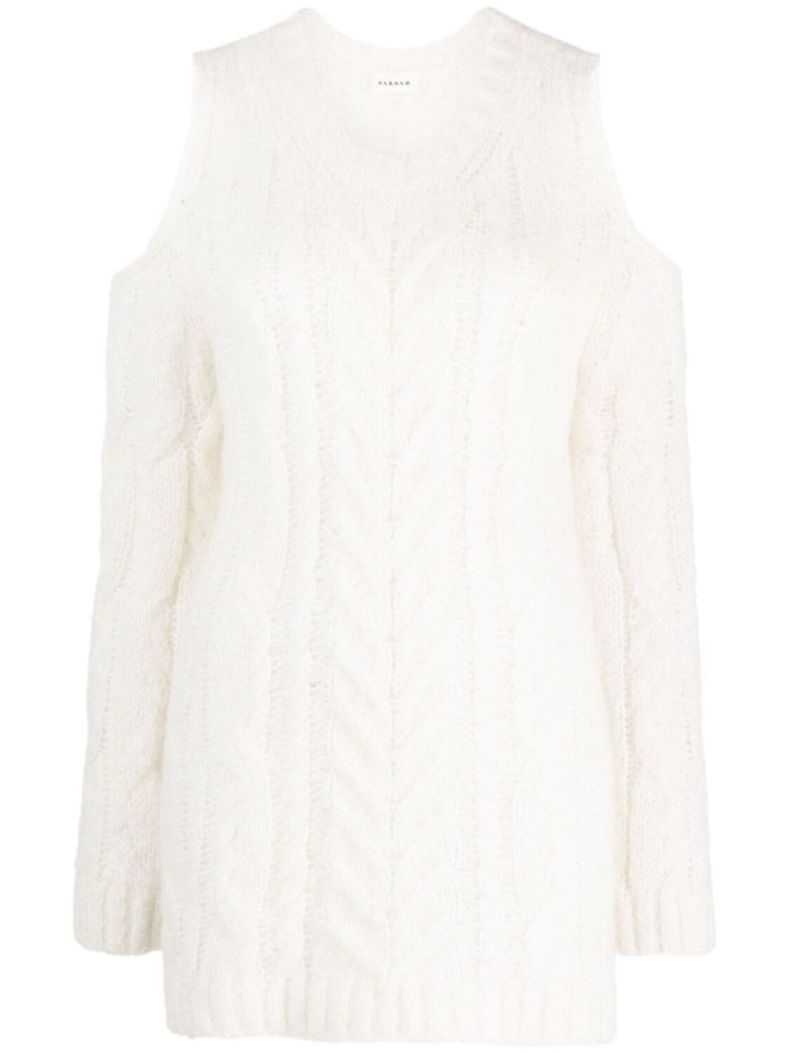 P.A.R.O.S.H. джемпер в технике кроше с открытыми плечами, белый
P.A.R.O.S.H. джемпер в технике кроше с открытыми плечами, белый