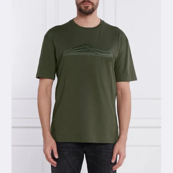 Титановая футболка стандартного кроя Boss, хаки
Титановая футболка стандартного кроя Boss, хаки