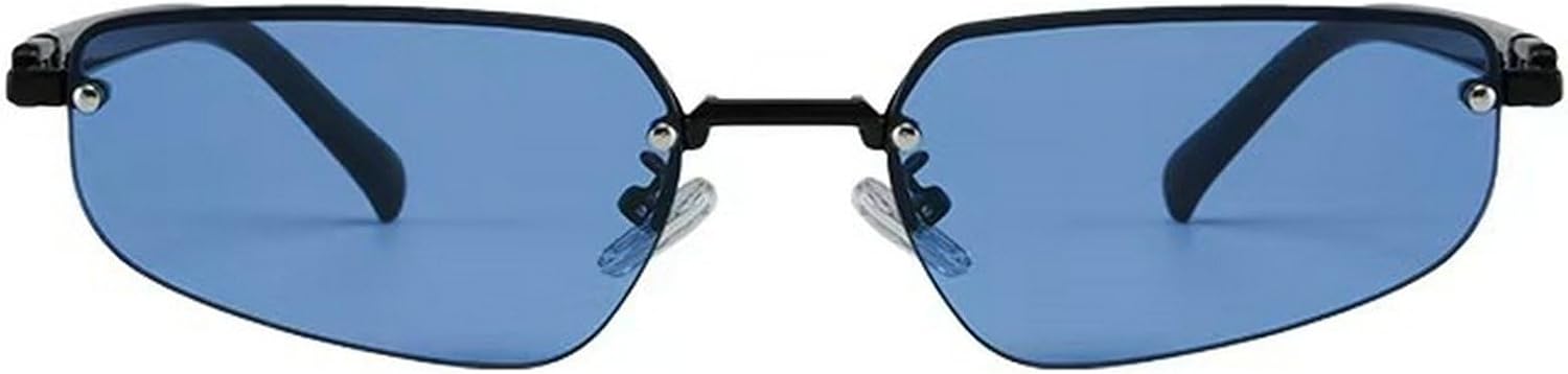 Ретро металлические солнцезащитные очки «кошачий глаз», модные безободковые солнцезащитные очки с градиентным переходом цвета, защита от УФ-излучения UV400, трендовые женские солнцезащитные очки mincl, Blue
Ретро металлические солнцезащитные очки «кошачий глаз», модные безободковые солнцезащитные очки с градиентным переходом цвета, защита от УФ-излучения UV400, трендовые женские солнцезащитные очки mincl, Blue