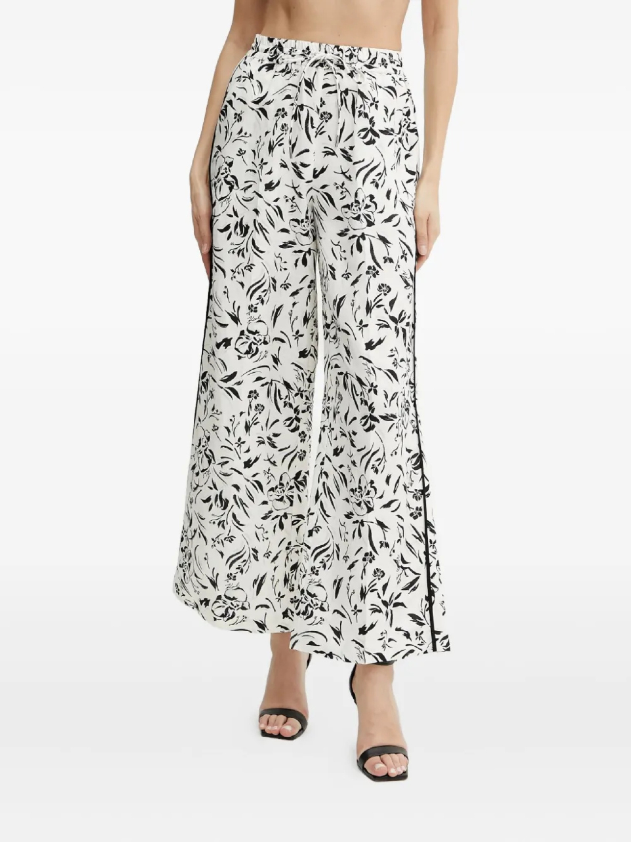 Брюки Karl Lagerfeld с цветочным принтом и завязками, белый
Брюки Karl Lagerfeld с цветочным принтом и завязками, белый