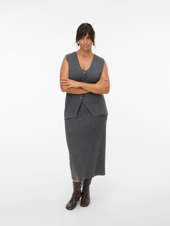 Юбка до колена Vero Moda, средний серый меланж
Юбка до колена Vero Moda, средний серый меланж