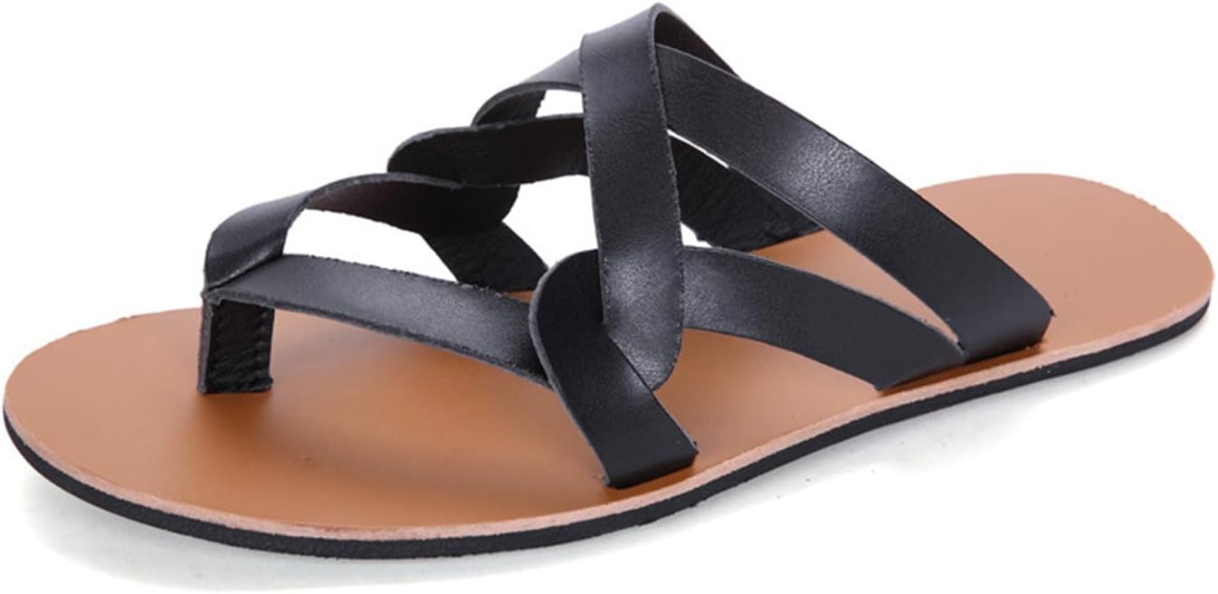 Мужские кожаные шлепанцы NEUUGO с ремешками, плоская подошва, модные летние шлепки на стопу, удобные, с антискользящей подошвой, с зажимом для пальцев, пляжные тапочки для работы, прогулок и повседневного ношения, черный
Мужские кожаные шлепанцы NEUUGO с ремешками, плоская подошва, модные летние шлепки на стопу, удобные, с антискользящей подошвой, с зажимом для пальцев, пляжные тапочки для работы, прогулок и повседневного ношения, черный