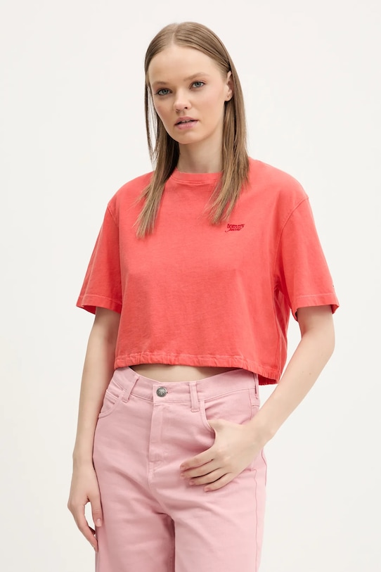 Хлопковая футболка Tommy Jeans, оранжевый
Хлопковая футболка Tommy Jeans, оранжевый