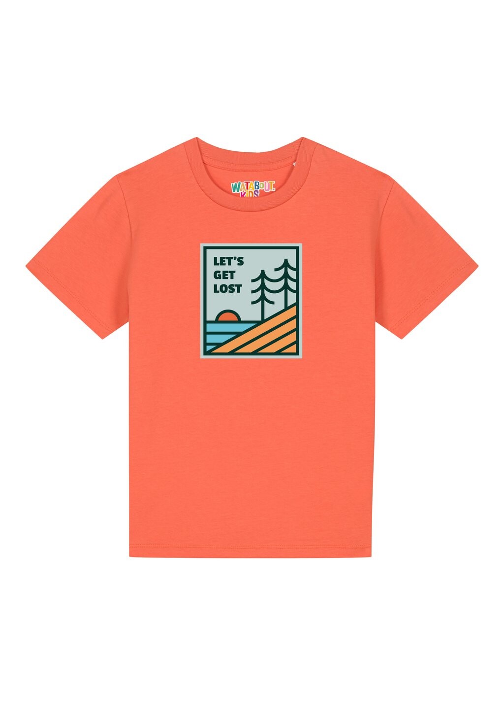 Принт на футболке watapparel, коралл 
Принт на футболке watapparel, коралл