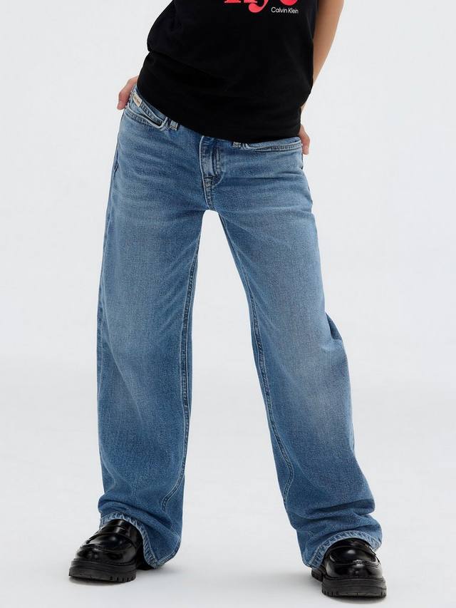 Детские джинсы с высокой посадкой и широкими штанинами Calvin Klein, Authentic Denim
Детские джинсы с высокой посадкой и широкими штанинами Calvin Klein, Authentic Denim