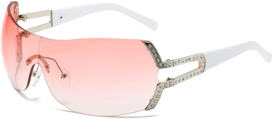 Овальные солнцезащитные очки без оправы, большие полые солнцезащитные очки для женщин в стиле стимпанк, очки с защитой от ультрафиолета UV400 LANGSER, Pink
Овальные солнцезащитные очки без оправы, большие полые солнцезащитные очки для женщин в стиле стимпанк, очки с защитой от ультрафиолета UV400 LANGSER, Pink