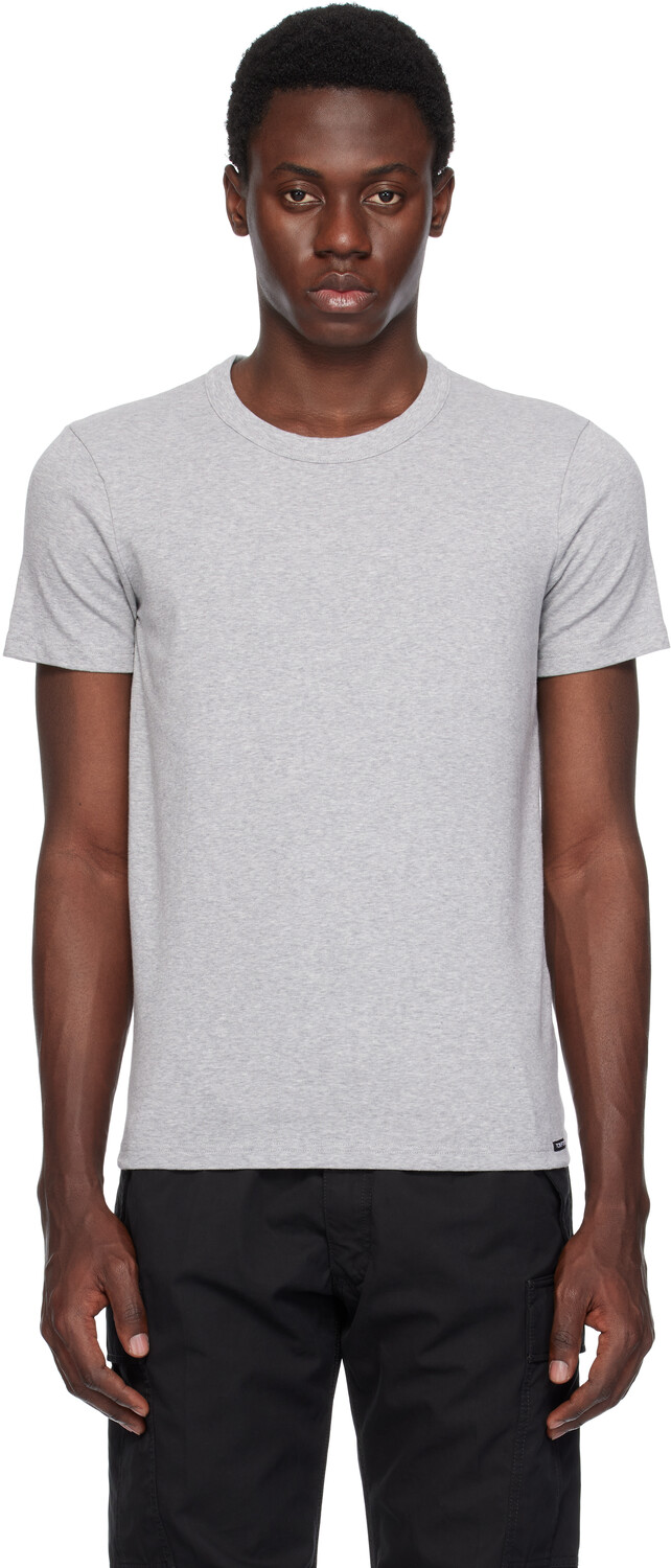 Футболка из серого хлопкового эластичного джерси TO FORD TOM FORD
Футболка из серого хлопкового эластичного джерси TO FORD TOM FORD