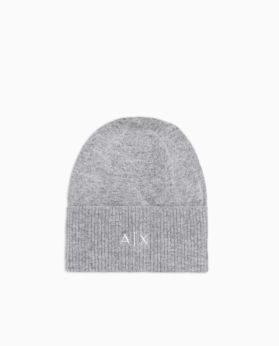 Женская вязаная шапка из шерсти с люрексовыми нитями Armani Exchange, серый
Женская вязаная шапка из шерсти с люрексовыми нитями Armani Exchange, серый