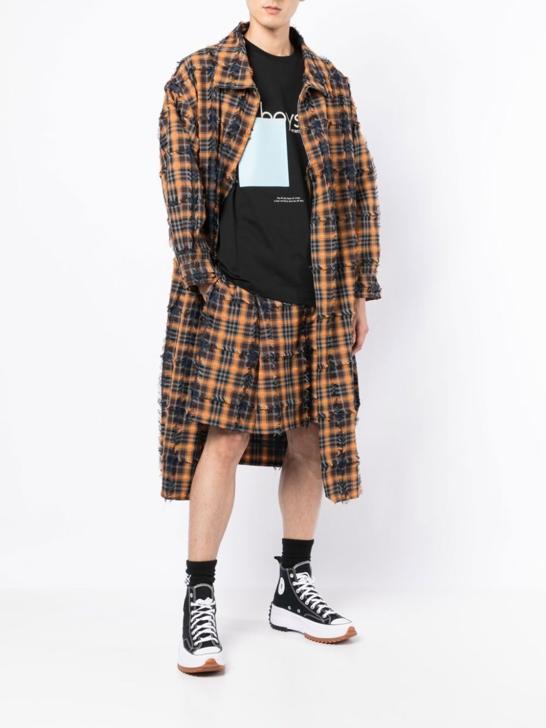 Клетчатое пальто Urdu с бахромой Off Duty, оранжевый
Клетчатое пальто Urdu с бахромой Off Duty, оранжевый