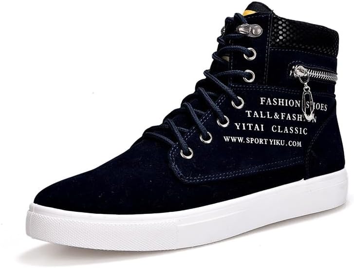 Модные британские высокие кеды из канвы для мужчин - с шнуровкой, повседневные и универсальные, с декоративной молнией Azttoztto, темно-синий
Модные британские высокие кеды из канвы для мужчин - с шнуровкой, повседневные и универсальные, с декоративной молнией Azttoztto, темно-синий