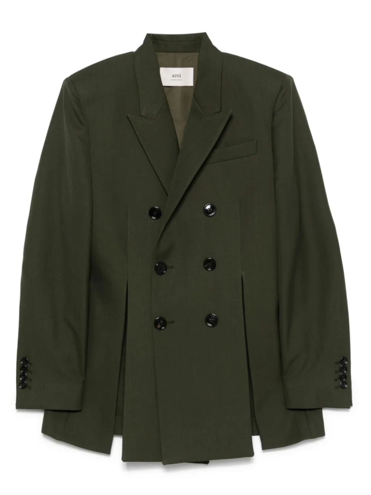 Блейзер с разрезами спереди AMI Paris, зеленый
Блейзер с разрезами спереди AMI Paris, зеленый