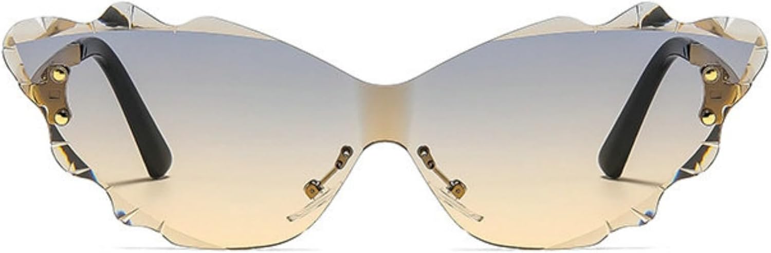 Willochra Популярные дизайнерские безободковые металлические женские солнцезащитные очки «кошачий глаз» Модные милые очки для активного отдыха и путешествий Солнцезащитные очки UV400, C7
Willochra Популярные дизайнерские безободковые металлические женские солнцезащитные очки «кошачий глаз» Модные милые очки для активного отдыха и путешествий Солнцезащитные очки UV400, C7