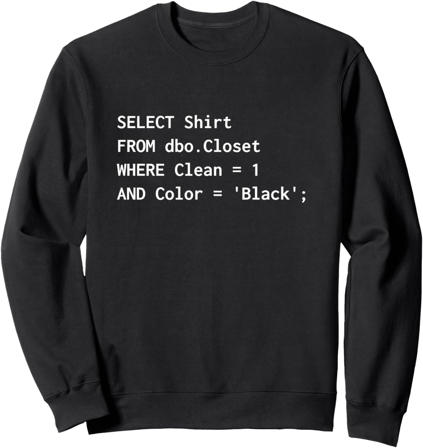 Забавная толстовка с SQL-дизайном для программистов, юмористический подарок для программиста Fun Sql For Programmers, черный
Забавная толстовка с SQL-дизайном для программистов, юмористический подарок для программиста Fun Sql For Programmers, черный