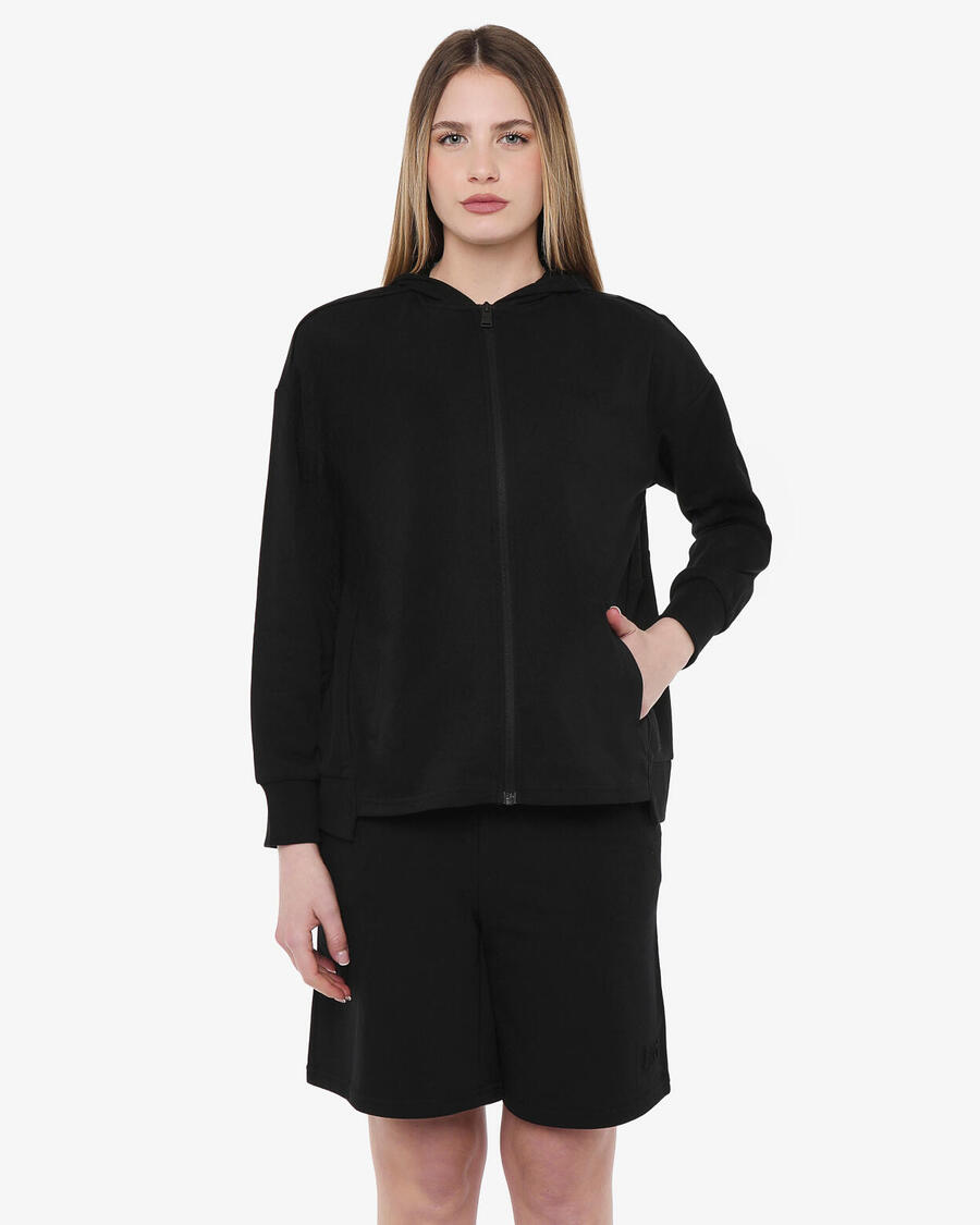 JAKED черная женская толстовка из синтетического материала для фитнеса
JAKED черная женская толстовка из синтетического материала для фитнеса