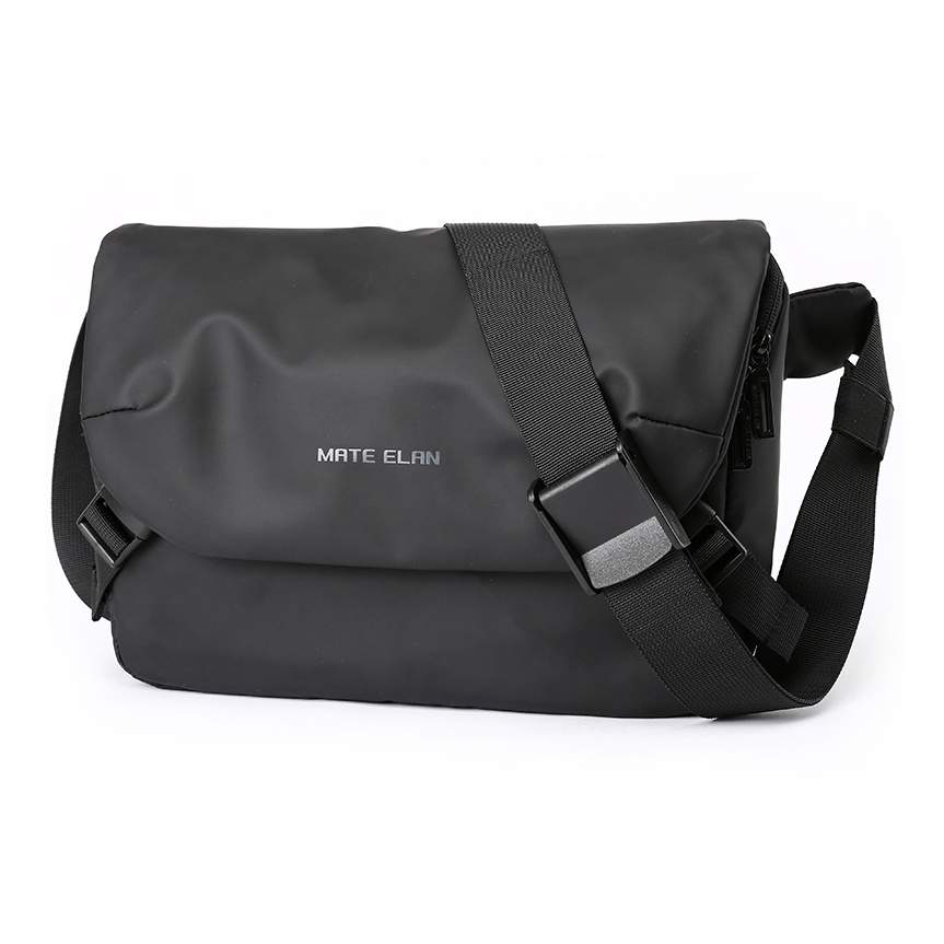 MOYYI Кожаная сумка через плечо унисекс черная, Black
MOYYI Кожаная сумка через плечо унисекс черная, Black