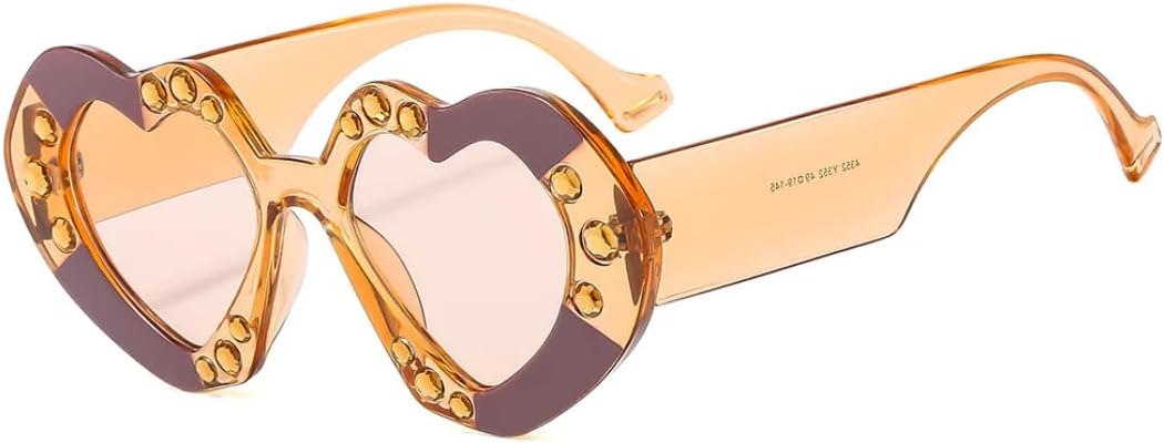 Солнцезащитные очки в форме сердца для женщин, модные, милые, сексуальные, в стиле ретро, винтажные, роскошные, с защитой от УФ-излучения UV400, в стиле панк UATXTAU, Tea
Солнцезащитные очки в форме сердца для женщин, модные, милые, сексуальные, в стиле ретро, винтажные, роскошные, с защитой от УФ-излучения UV400, в стиле панк UATXTAU, Tea