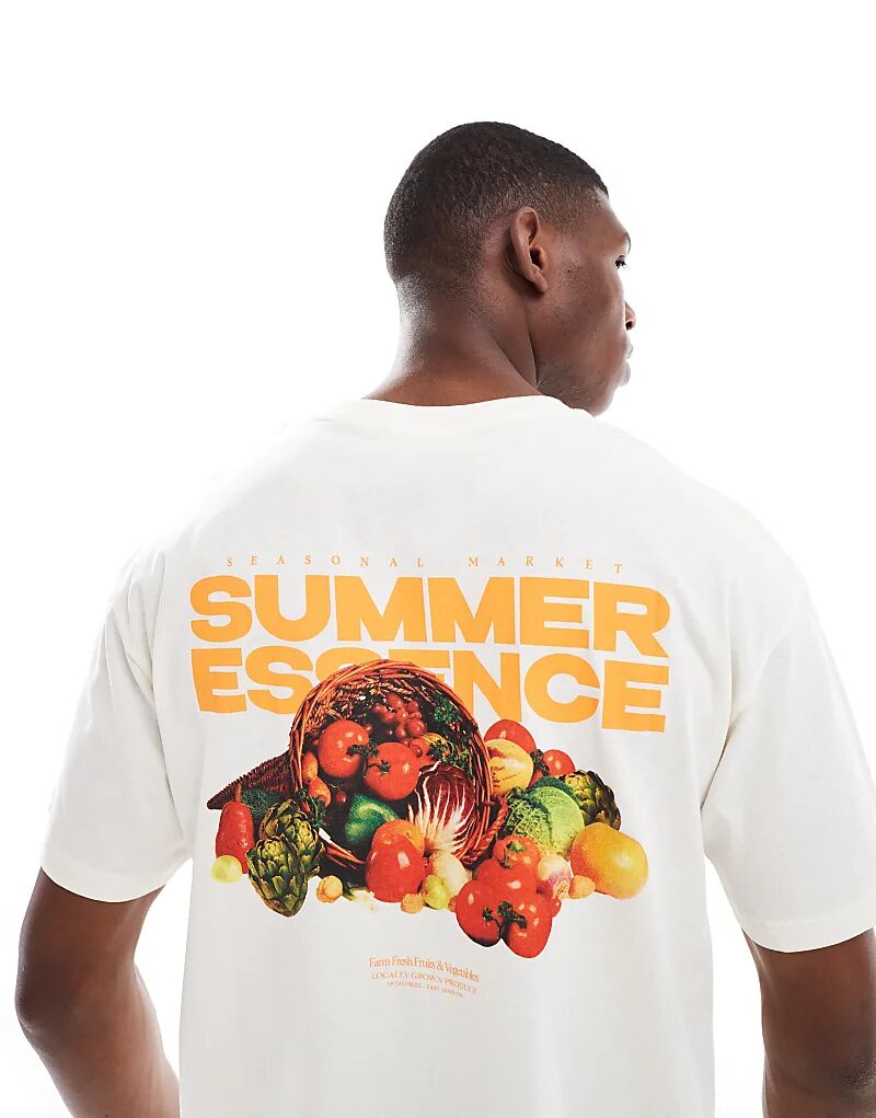 Футболка Jack & Jones свободного кроя с принтом «летняя сущность» кремового цвета
Футболка Jack & Jones свободного кроя с принтом «летняя сущность» кремового цвета