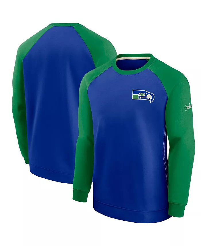 Мужской свитер Seattle Seahawks Historic Raglan Crew Performance в королевском и зеленом цветах Nike
Мужской свитер Seattle Seahawks Historic Raglan Crew Performance в королевском и зеленом цветах Nike