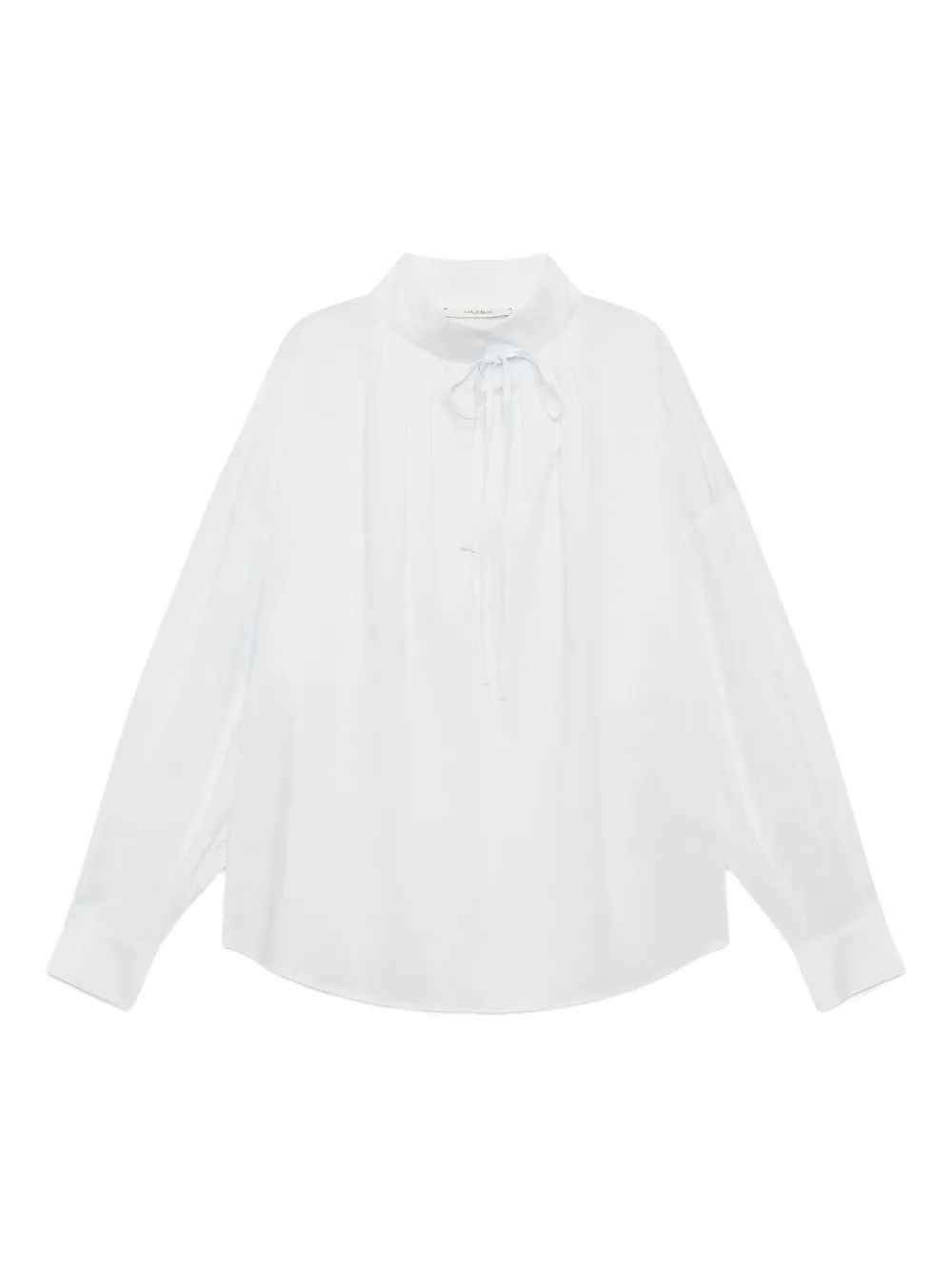 Блестящая блузка с воротником-бантом Maliparmi, белый
Блестящая блузка с воротником-бантом Maliparmi, белый