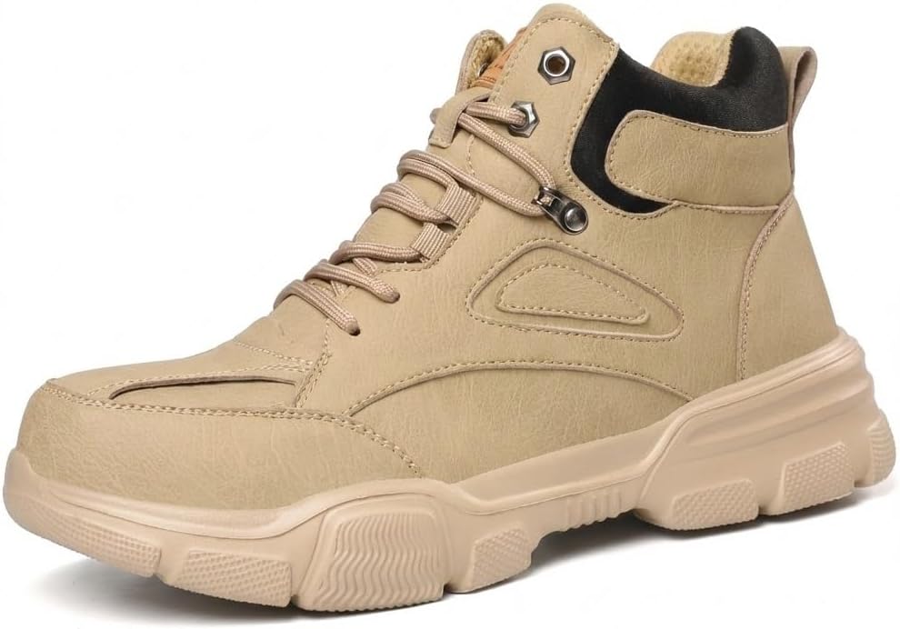 Мужские ботинки с стальным носком FLOWERGIRR, высокие защитные ботинки для строительства, противоскользящие, устойчивые к проколам, прочная рабочая обувь с легкой подошвой из EVA, размеры США, хаки
Мужские ботинки с стальным носком FLOWERGIRR, высокие защитные ботинки для строительства, противоскользящие, устойчивые к проколам, прочная рабочая обувь с легкой подошвой из EVA, размеры США, хаки