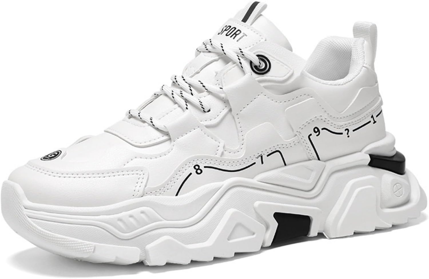 Мужские дышащие кроссовки с шнуровкой, спортивные прогулочные туфли с мягкой подошвой, модные беговые кроссовки, удобные и комфортные, подходят для работы, тенниса и других спортивных занятий Houdbdol, белый
Мужские дышащие кроссовки с шнуровкой, спортивные прогулочные туфли с мягкой подошвой, модные беговые кроссовки, удобные и комфортные, подходят для работы, тенниса и других спортивных занятий Houdbdol, белый