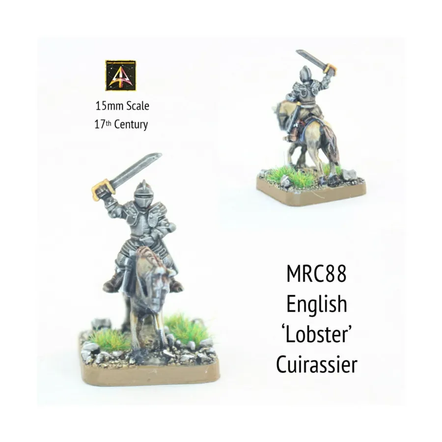 Английский кирасир с поднятым мечом, Altuos Historical Miniatures - The 17th Century (15mm)
Английский кирасир с поднятым мечом, Altuos Historical Miniatures - The 17th Century (15mm)