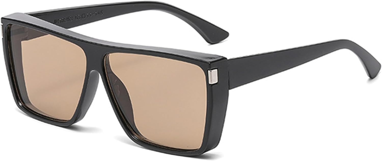 bullabulling Модные большие солнцезащитные очки-пилот для женщин и мужчин в винтажном стиле 70-х годов, с плоской верхней частью, защита от УФ-излучения UV400, Black/Champagne
bullabulling Модные большие солнцезащитные очки-пилот для женщин и мужчин в винтажном стиле 70-х годов, с плоской верхней частью, защита от УФ-излучения UV400, Black/Champagne