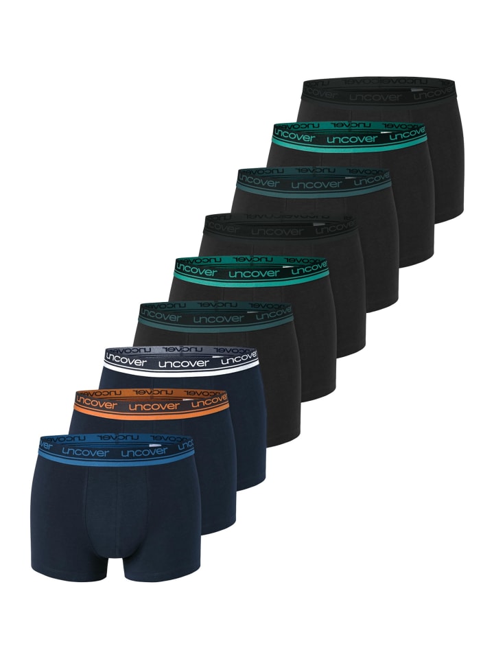 UNCOVER BY SCHIESSER Ретро шорты/брюки из хлопка, черно-синие
UNCOVER BY SCHIESSER Ретро шорты/брюки из хлопка, черно-синие