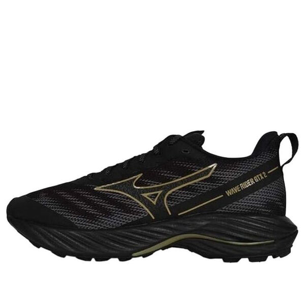 Кроссовки wave rider gtx 2 'black gold' Mizuno, черный 
Кроссовки wave rider gtx 2 'black gold' Mizuno, черный