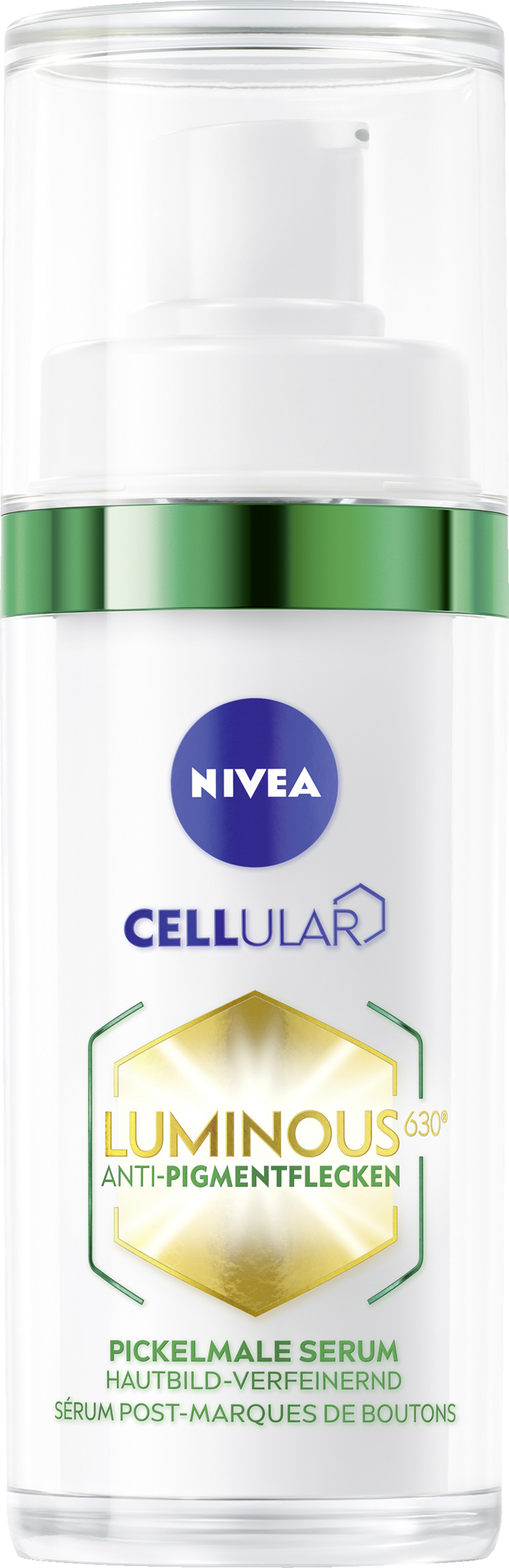 Сыворотка для лица NIVEA Cellular Luminous630 Anti-Pigmentflecken Pickelmale Serum
Сыворотка для лица NIVEA Cellular Luminous630 Anti-Pigmentflecken Pickelmale Serum