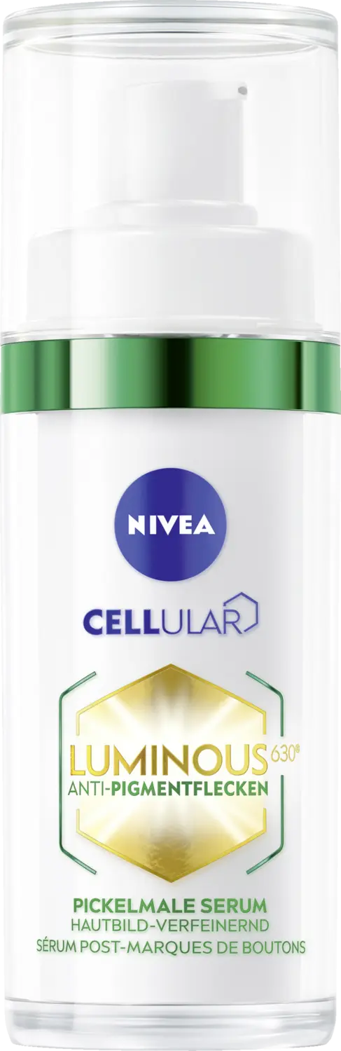 Сыворотка для лица NIVEA Cellular Luminous630 Anti-Pigmentflecken Pickelmale Serum
Сыворотка для лица NIVEA Cellular Luminous630 Anti-Pigmentflecken Pickelmale Serum