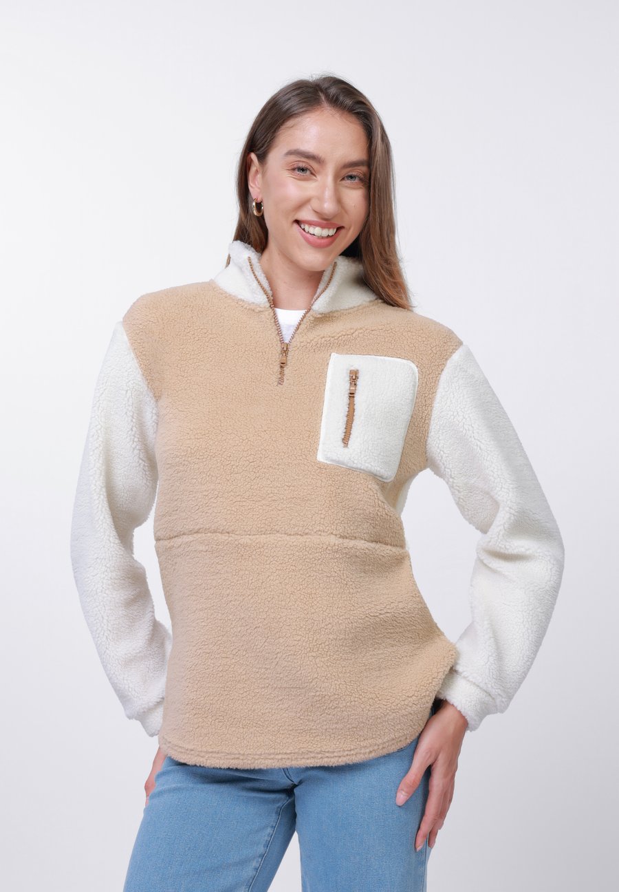 Джемпер Anna Field TEDDY QUARTER ZIP, Camel/White/Camel
Джемпер Anna Field TEDDY QUARTER ZIP, Camel/White/Camel