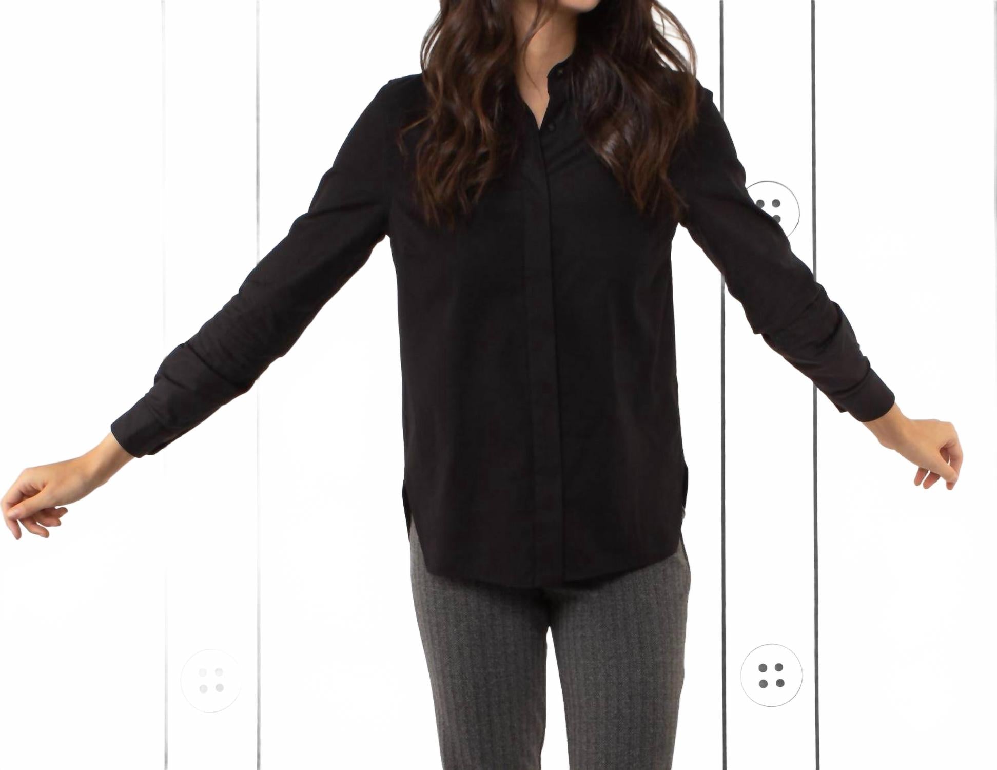 Рубашка-трапеция цвета Galaxy Black Thirteen Seven
Рубашка-трапеция цвета Galaxy Black Thirteen Seven