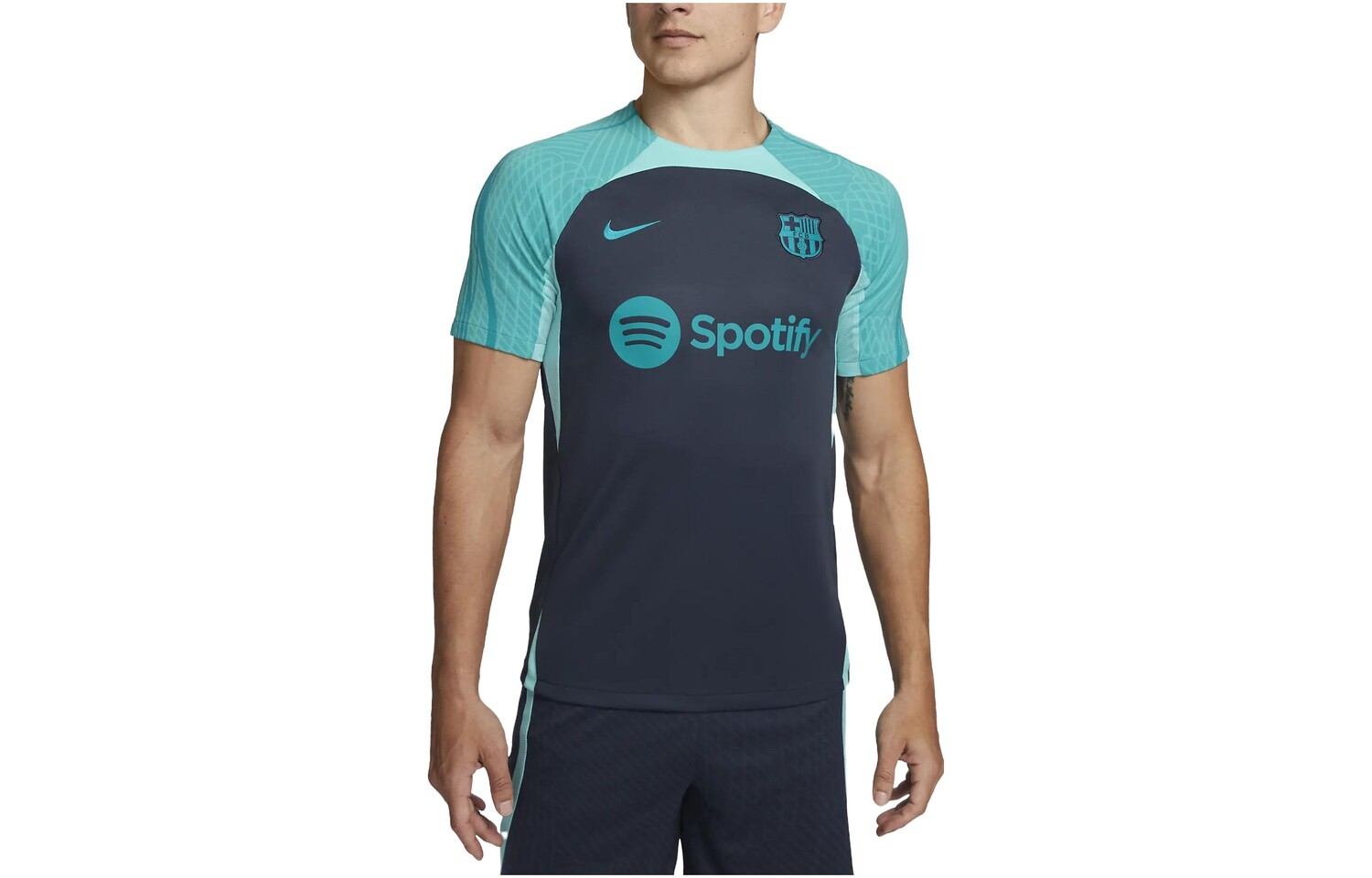 Футбольная майка мужская темно-синяя Nike, темно-синий