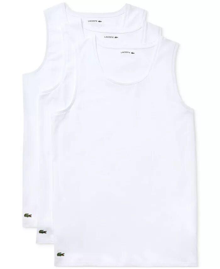 Комплект из 3 мужских облегающих маек Lacoste, белый
Комплект из 3 мужских облегающих маек Lacoste, белый