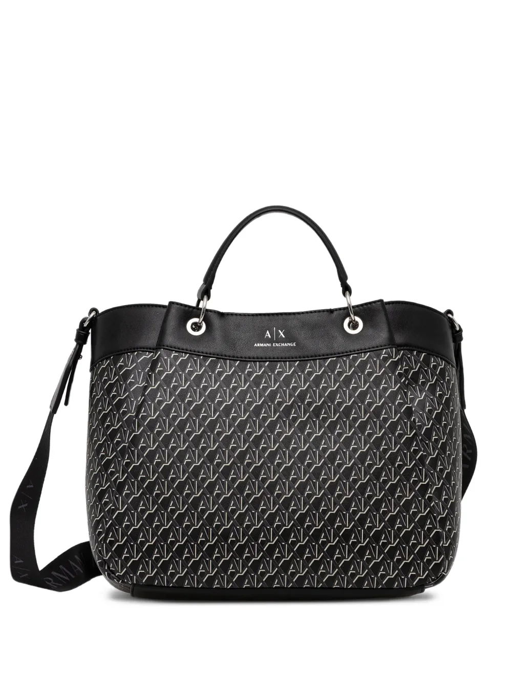 Сумка через плечо с монограммой Armani Exchange, черный
Сумка через плечо с монограммой Armani Exchange, черный