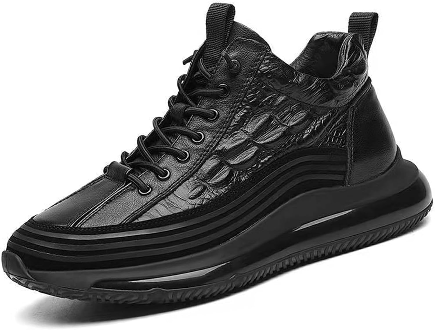 Мужские кроссовки RiceelSor с кожей под крокодила, без шнурков, повседневные, с воздушной подушкой, эластичные, водонепроницаемые, противоскользящие, высокие, с подъемом, удобные, черный
Мужские кроссовки RiceelSor с кожей под крокодила, без шнурков, повседневные, с воздушной подушкой, эластичные, водонепроницаемые, противоскользящие, высокие, с подъемом, удобные, черный