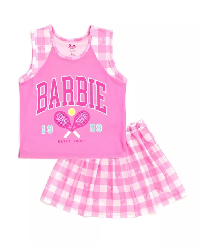 Детский комплект: топ и плиссированная юбка-шорты Barbie, розовый
Детский комплект: топ и плиссированная юбка-шорты Barbie, розовый