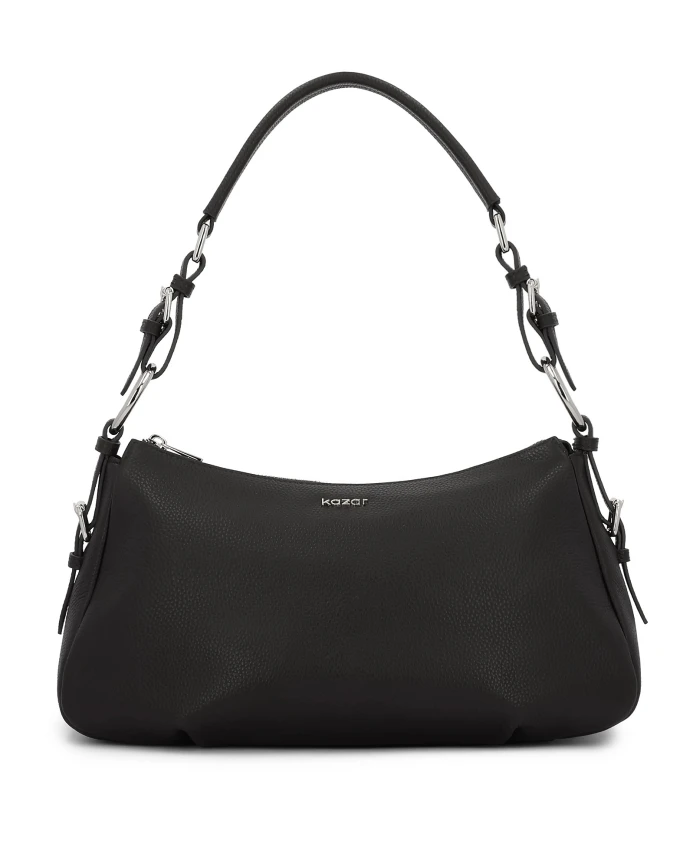 Черная универсальная кожаная сумка Kazar, черный
Черная универсальная кожаная сумка Kazar, черный
