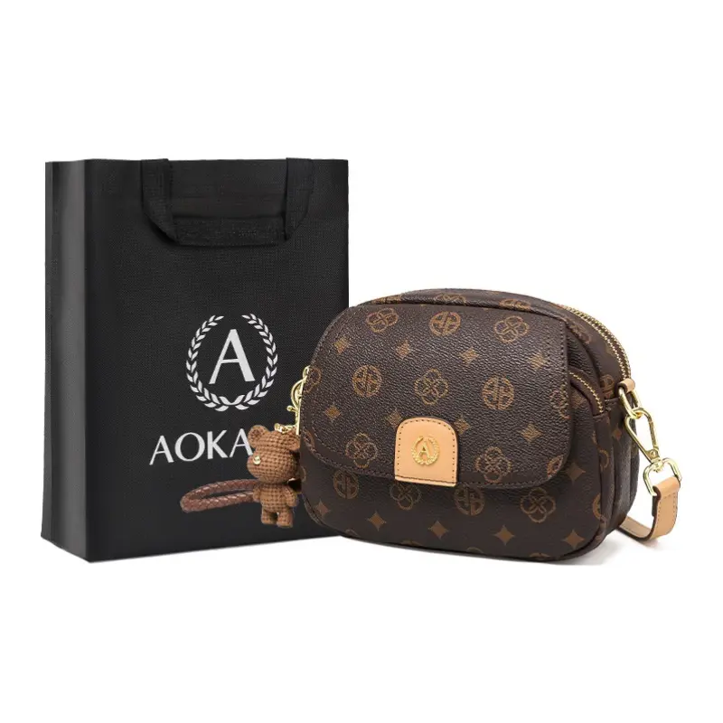 AOKANG Сумка через плечо из ПВХ с искусственной кожей малая женская, Coffee (Bear Charm)
AOKANG Сумка через плечо из ПВХ с искусственной кожей малая женская, Coffee (Bear Charm)