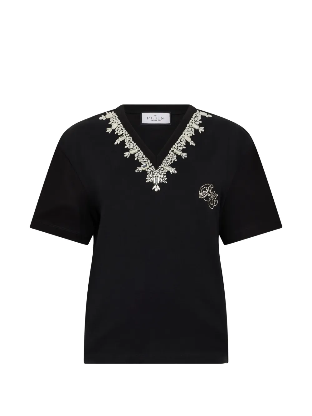 Футболка с V-образным вырезом и кристаллами Philipp Plein, черный
Футболка с V-образным вырезом и кристаллами Philipp Plein, черный