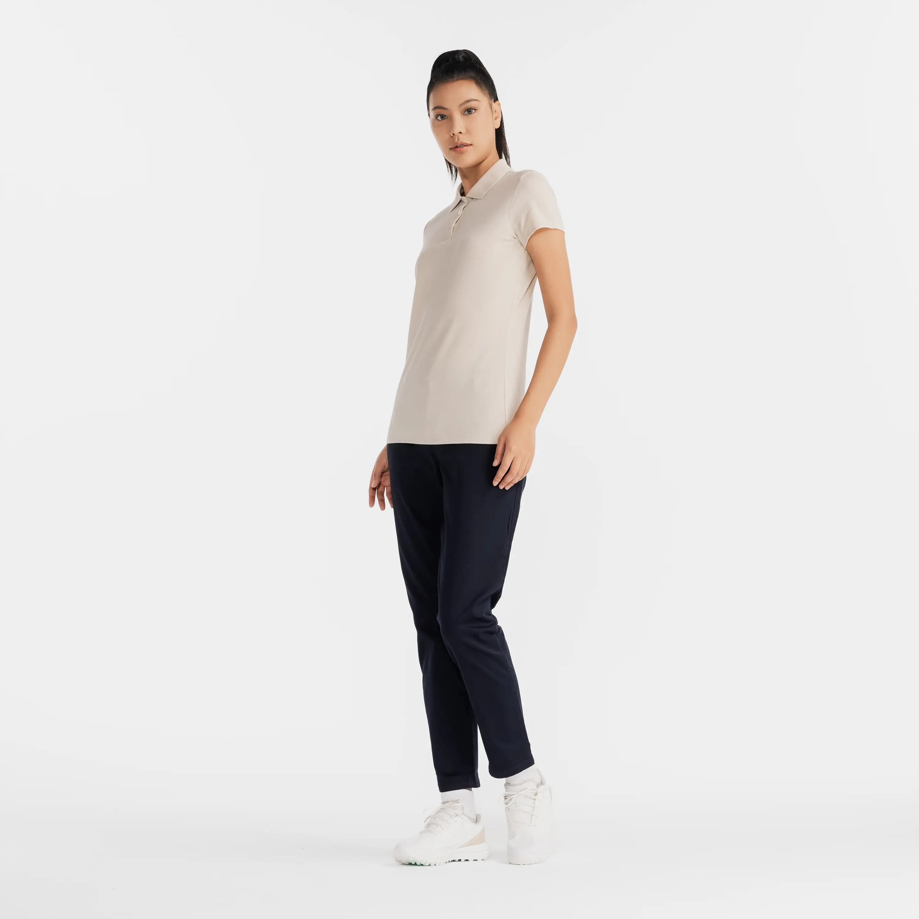 Женская хлопковая футболка-поло для гольфа Inesis MW100 лён
Женская хлопковая футболка-поло для гольфа Inesis MW100 лён