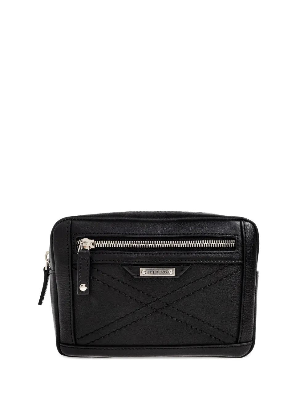 Стеганая кожаная поясная сумка на молнии Iceberg, черный
Стеганая кожаная поясная сумка на молнии Iceberg, черный
