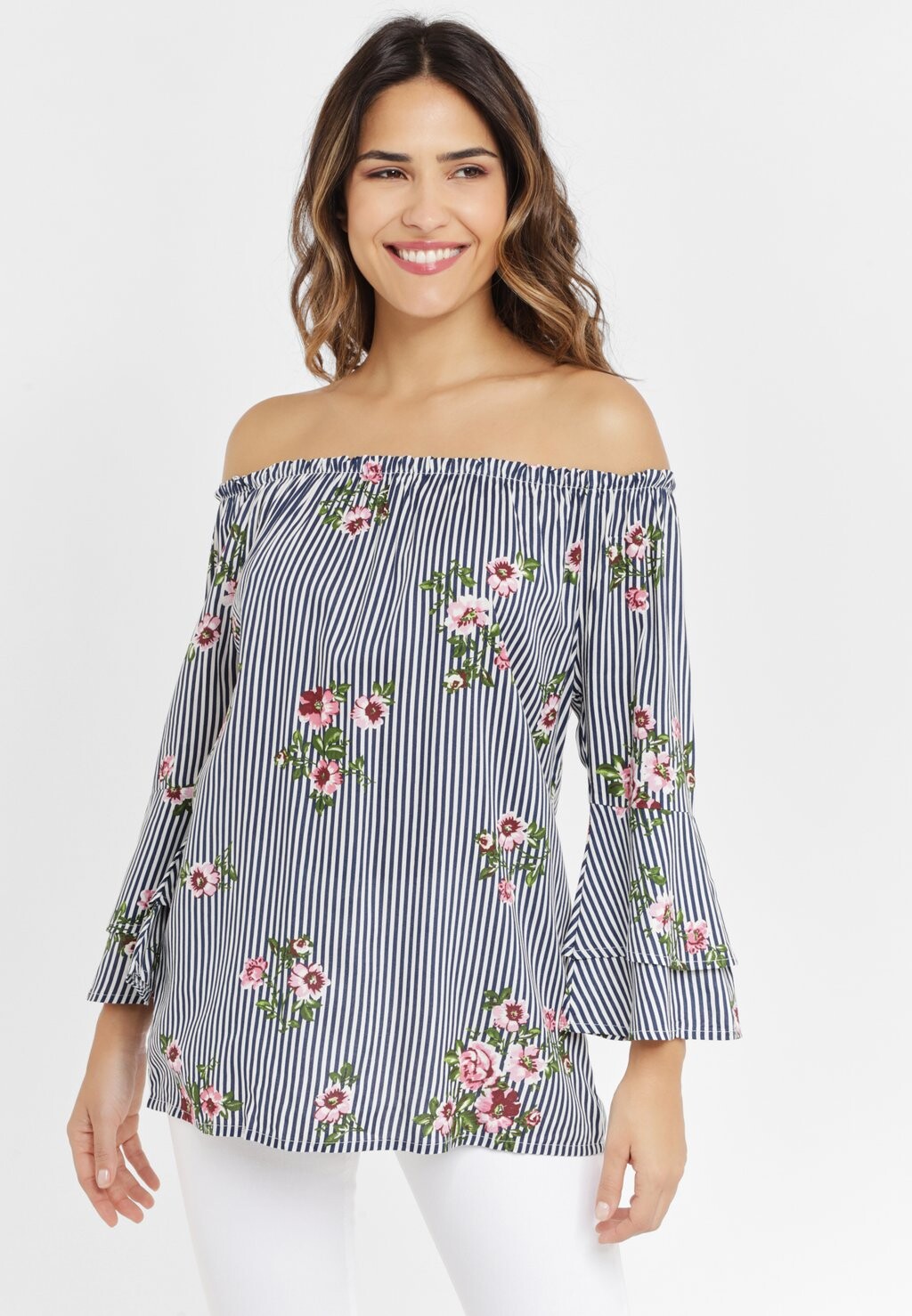 Блузка Lascana в полоску, синий
Блузка Lascana в полоску, синий