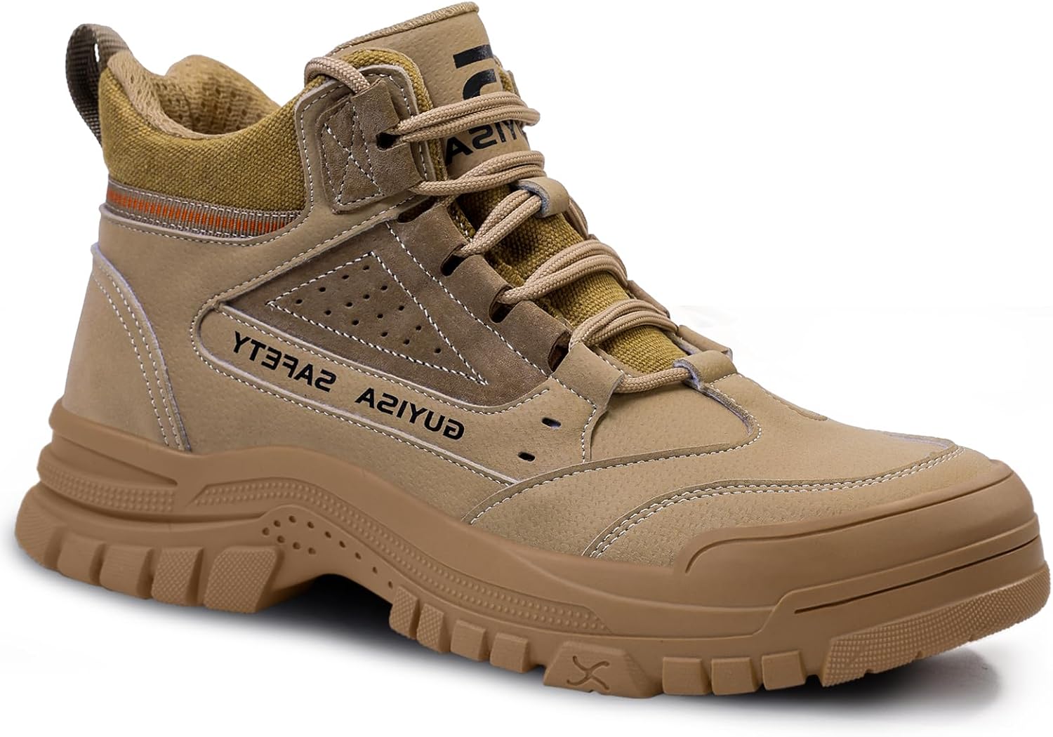 Ботинки с стальным носком для мужчин, устойчивые к проколам промышленные защитные ботинки, удобные и легкие для склада и строительства, неразрушимые и ботинки со стальным носком Gusayex, Brown-3086
Ботинки с стальным носком для мужчин, устойчивые к проколам промышленные защитные ботинки, удобные и легкие для склада и строительства, неразрушимые и ботинки со стальным носком Gusayex, Brown-3086