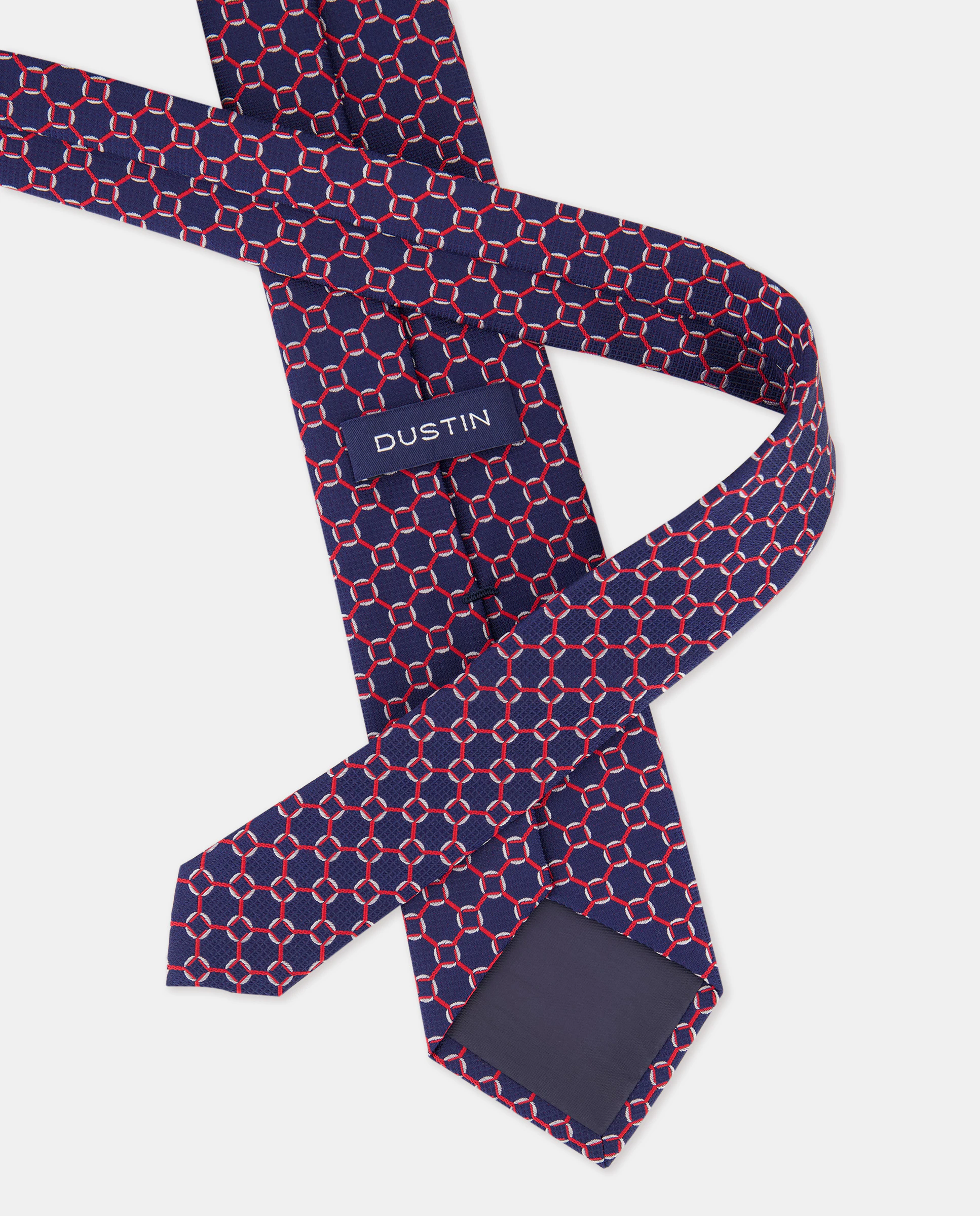 Галстук с антипятновым покрытием и цепным узором Dustin, темно-синий
Галстук с антипятновым покрытием и цепным узором Dustin, темно-синий