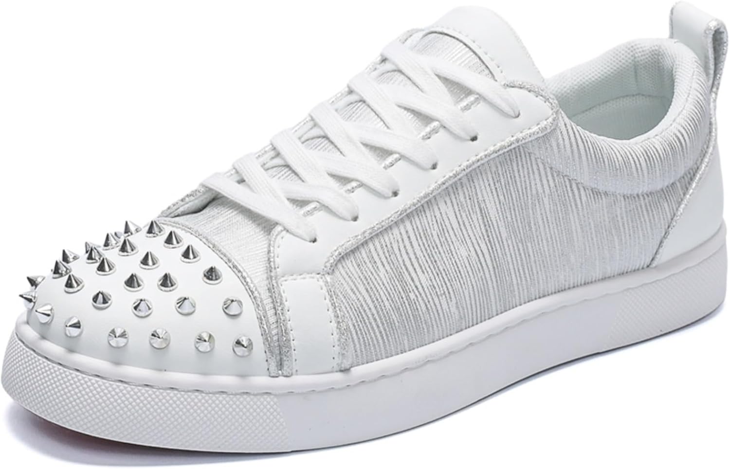 Мужские низкие кеды с заклепками на носке, металлическим принтом и вязаным верхом, белые повседневные обувь с массивной резиновой подошвой для уличного стиля Lshwcift
Мужские низкие кеды с заклепками на носке, металлическим принтом и вязаным верхом, белые повседневные обувь с массивной резиновой подошвой для уличного стиля Lshwcift